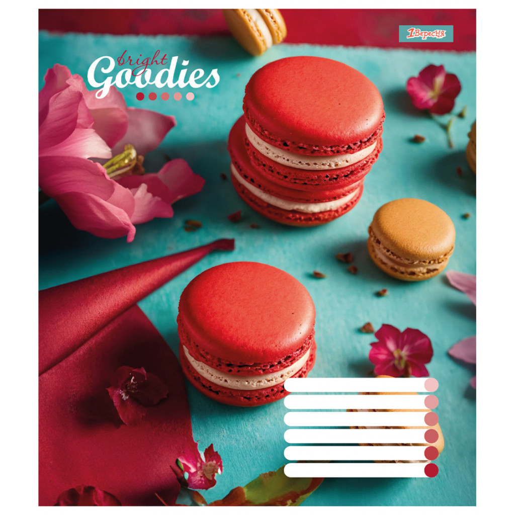 Зошит 1 вересня А5 1В Bright goodies 60 аркушів лінія (767402) - зображення 4