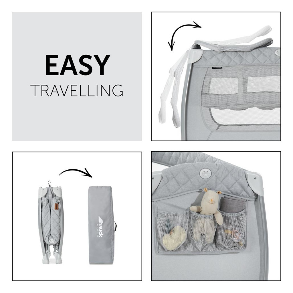 Дитячий манеж Hauck Play N Relax Quilted Grey (60011-5) - зображення 4