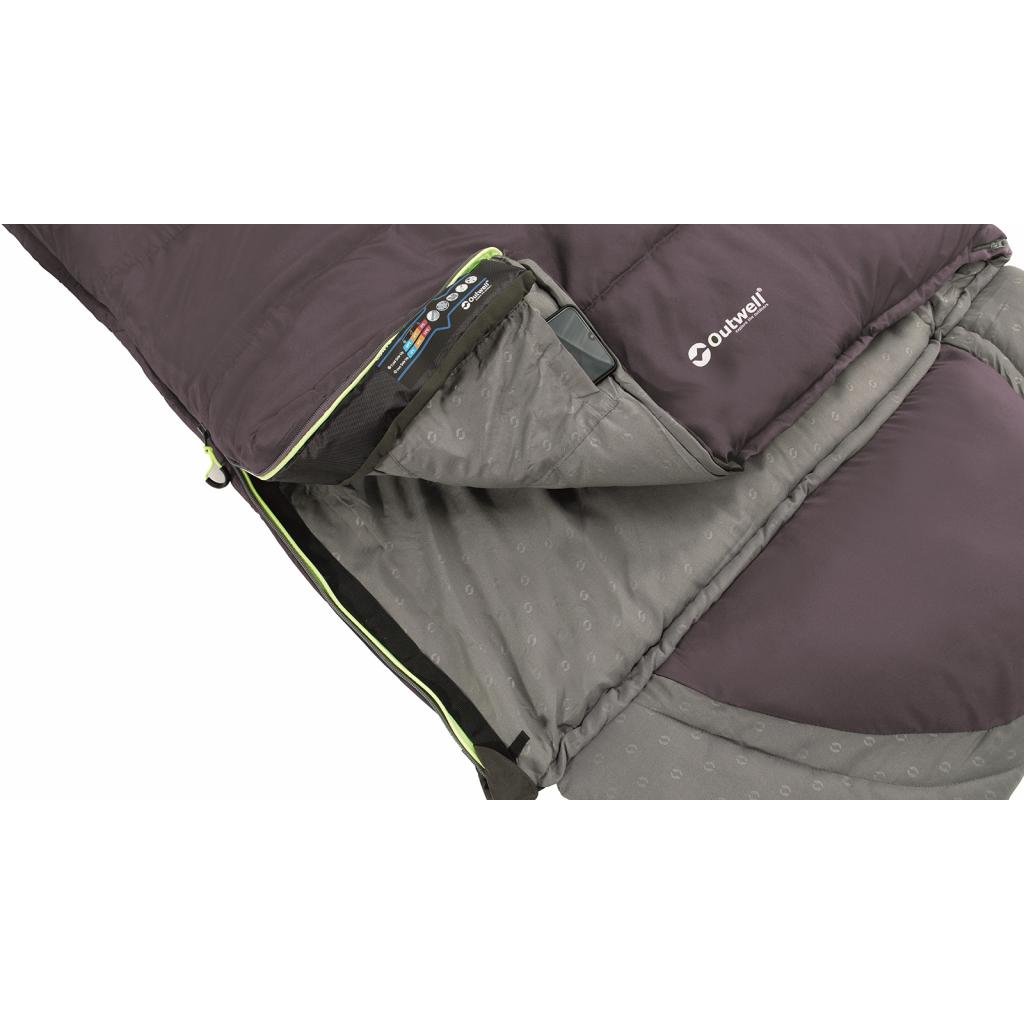 Спальний мішок Outwell Contour Reversible +2C Dark Purple Left (928747) - зображення 5