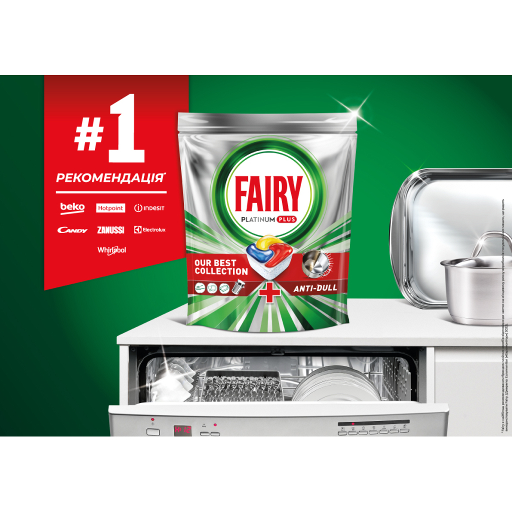 Таблетки для посудомийних машин Fairy Platinum Plus All in One Lemon 114 шт. (8700216236317) - зображення 4