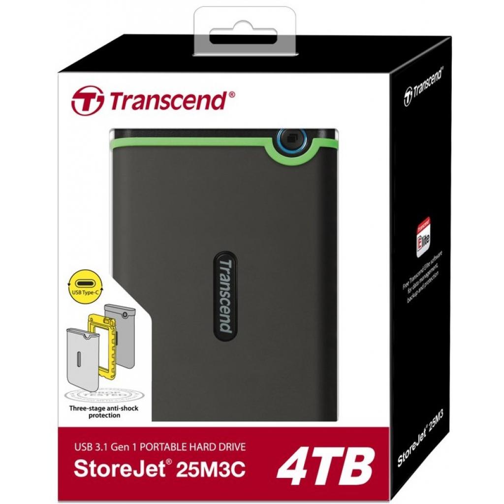 Зовнішній жорсткий диск 2.5" 4TB Transcend (TS4TSJ25M3C) - зображення 4