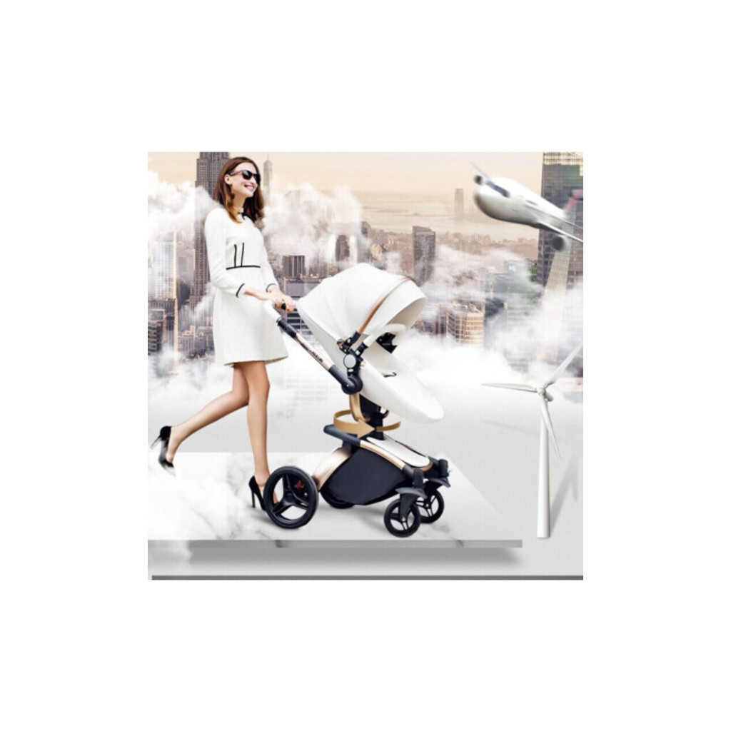 Коляска Bonbonle 2 в 1 AB-906 white (821488) - зображення 4