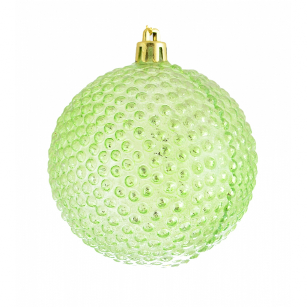 Ялинкова іграшка YES! Fun Їжачок куля зелений 8 см (972810) - зображення 1