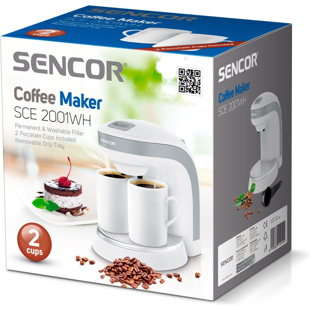 Крапельна кавоварка Sencor SCE 2001 WH (SCE2001WH) - зображення 3