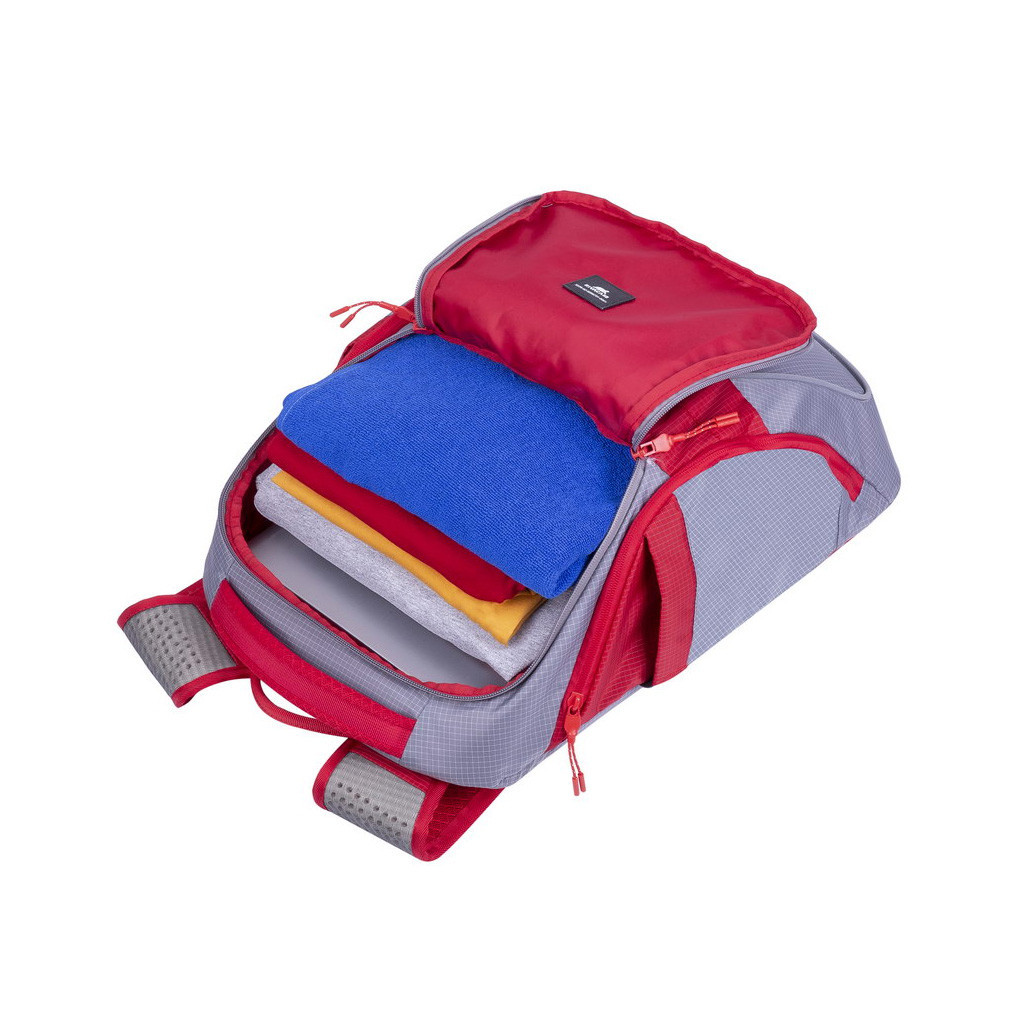 Рюкзак для ноутбука RivaCase 15.6" 5225 Grey/red - зображення 9