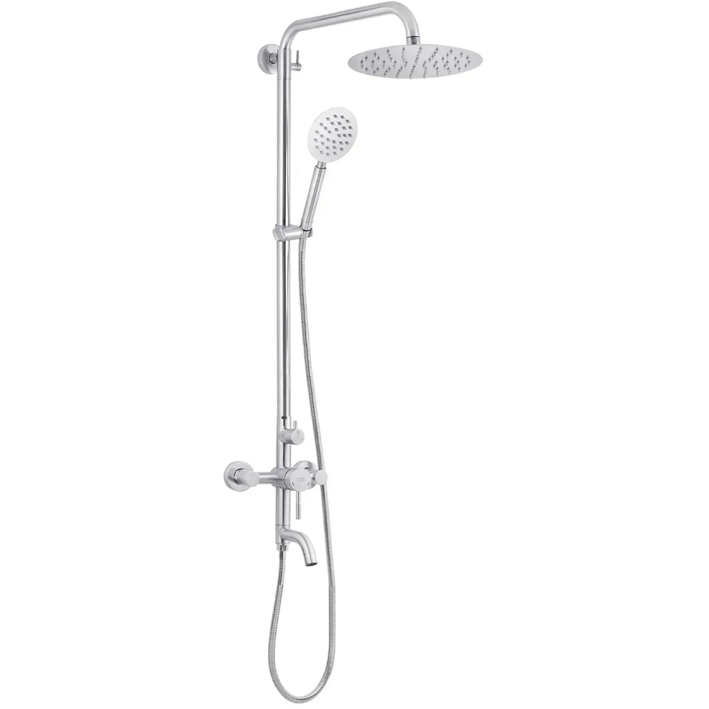 Душовий гарнітур Kroner Edelstahl Klassisch-ESG063 + змішувач Edelstahl Klassisch-ESG010 (CVS30204) - picture 5