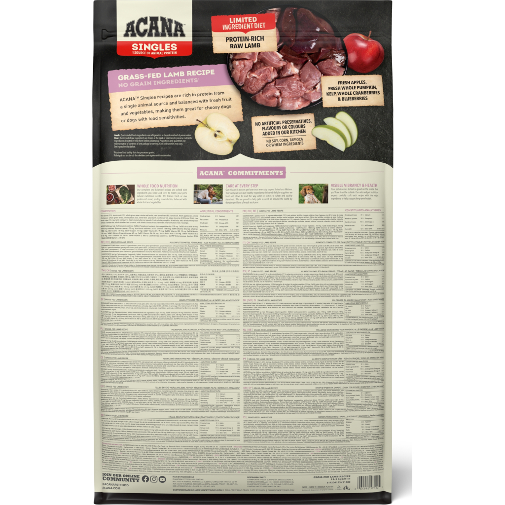 Сухий корм для собак ACANA Grass-Fed Lamb 11.4 кг (0064992570125) - зображення 4