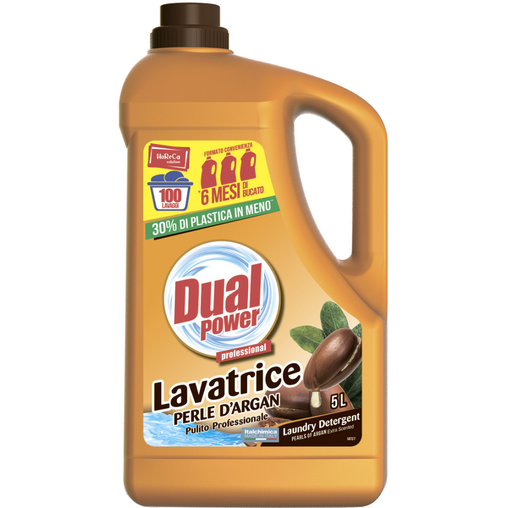Гель для прання Dual Power для білих і кольорових речей Есенція Аргана 5 л (8054633837672) - зображення 1