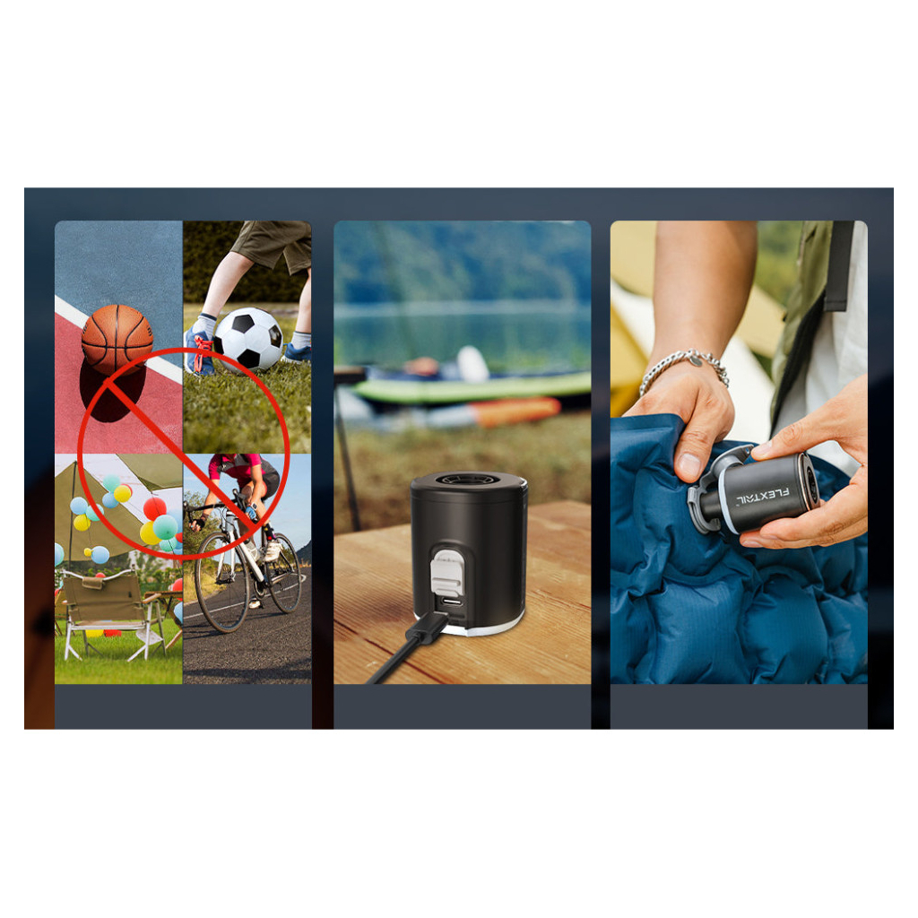 Ліхтар Flextail Tiny Pump 2X з функцією насосу чорний (TY2X1600-BK-i) - зображення 3