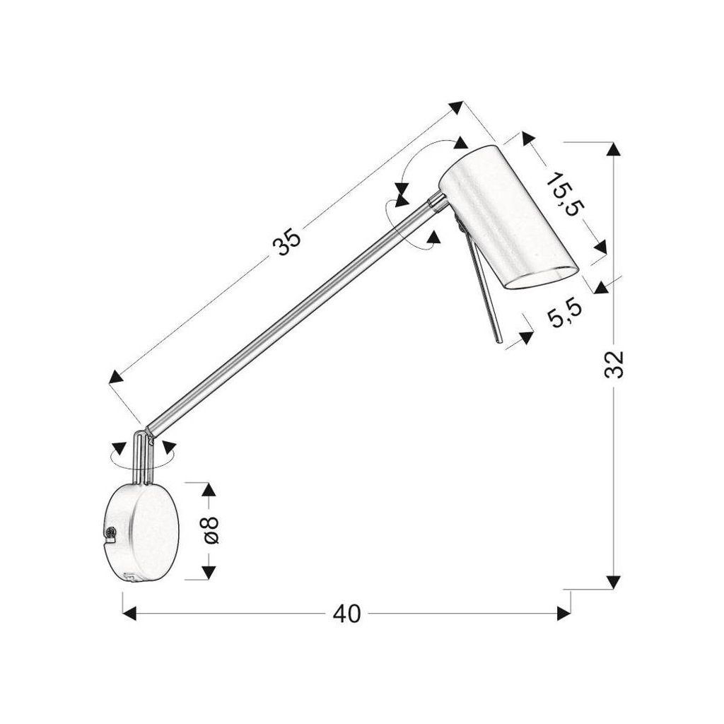 Бра Candellux 21-73884 MILLY (21-73884) - зображення 2