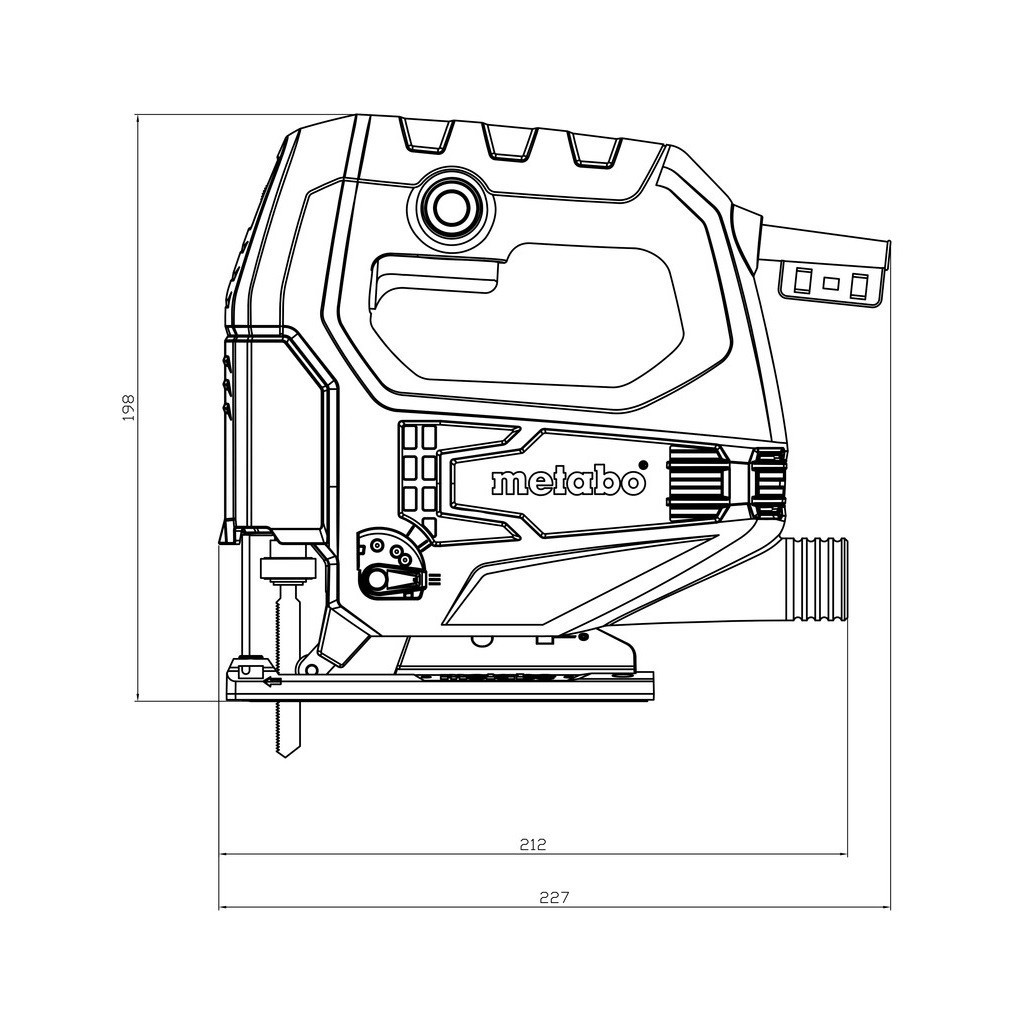 Електролобзик Metabo STEB 65 Quick, 450Вт, 600-3000 об/хв (601030500) - зображення 2