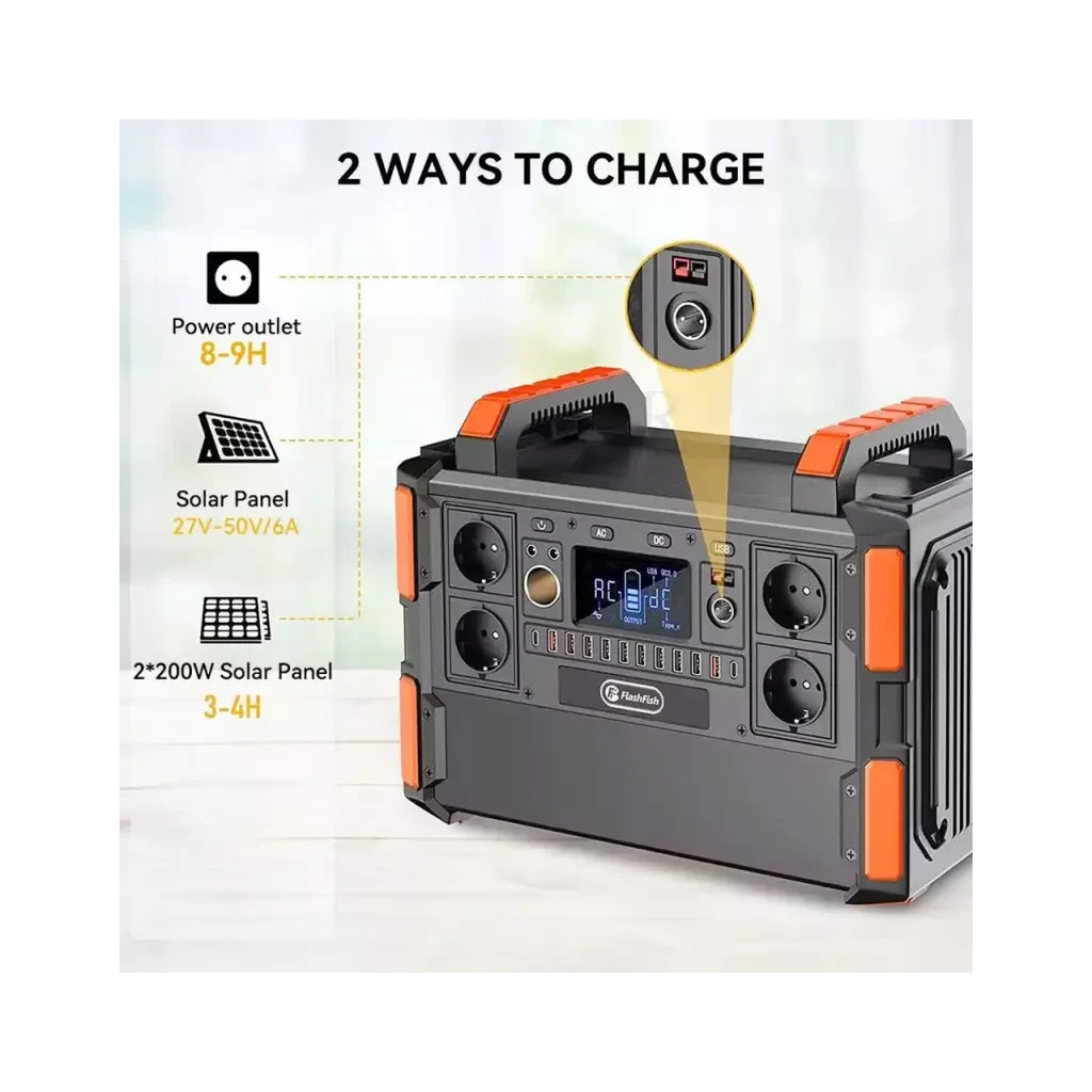 Зарядна станція FlashFish F132, 1000W (F132) - зображення 7