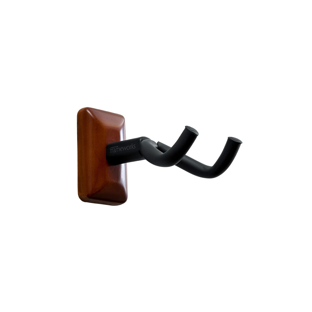 Тримач для гітари Gator Frameworks Wall Mount Guitar Hanger Mahogany (GFW-GTR-HNGRMHG) - зображення 1