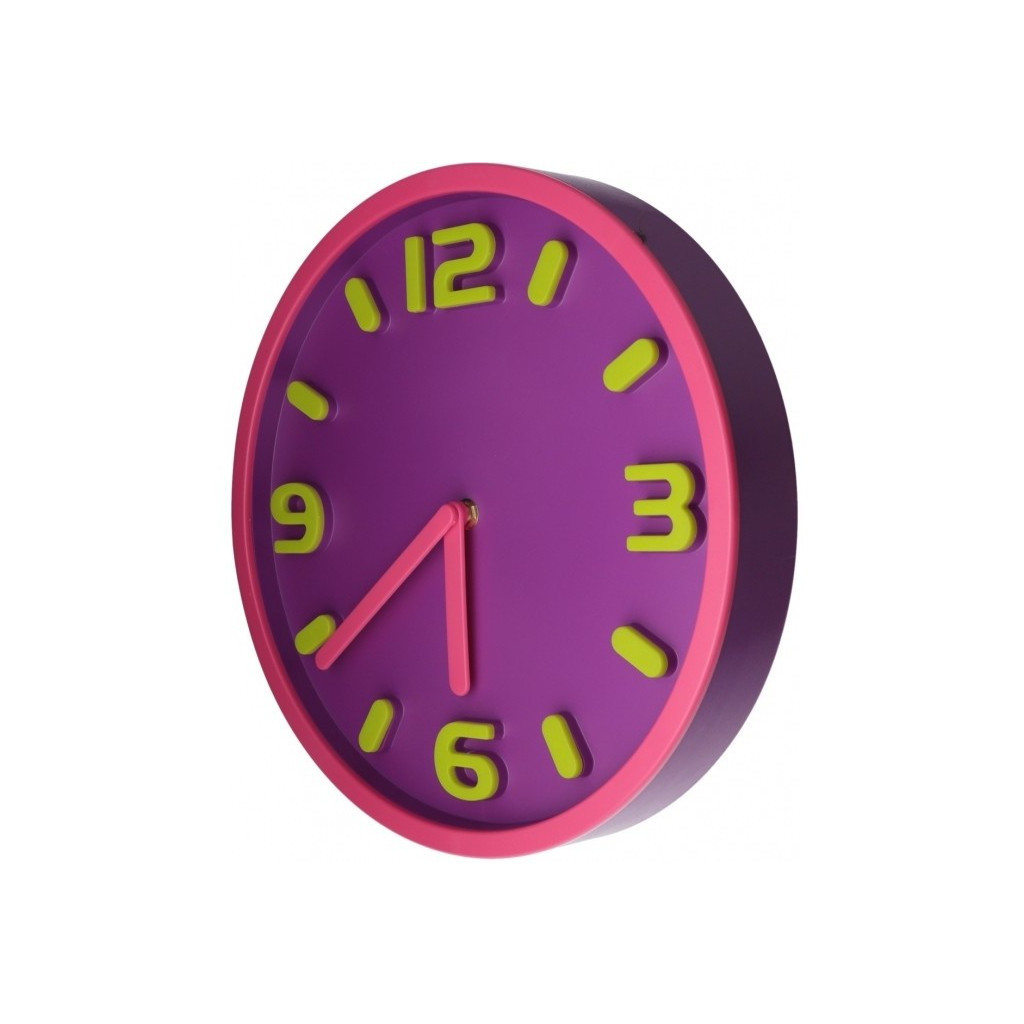 Настінний годинник Optima Magic пластиковий, рожевий (O52100) - зображення 2