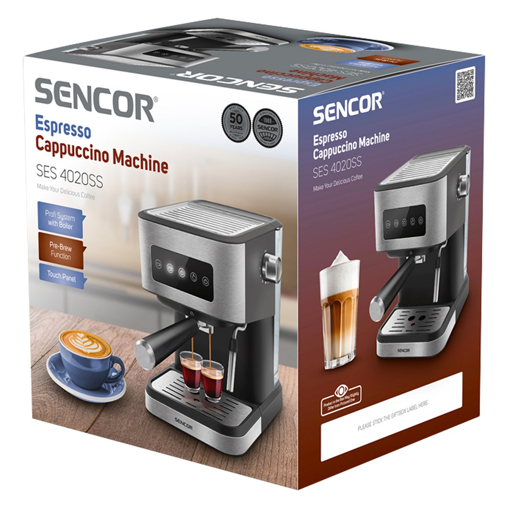 Ріжкова кавоварка еспресо Sencor SES 4020SS - изображение 13