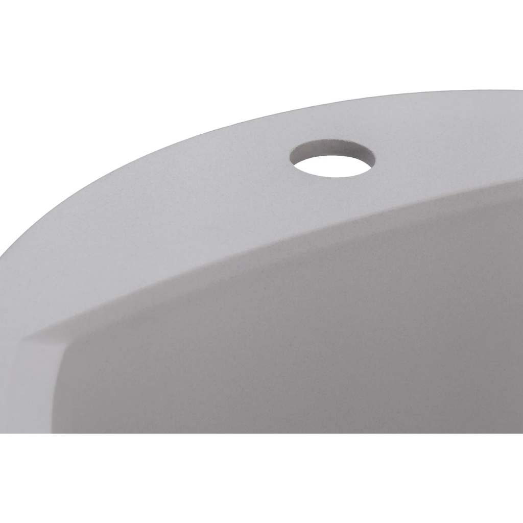 Мийка кухонна GRANADO RONDA white з сифоном (470*490mm.) (gr2205) - зображення 5