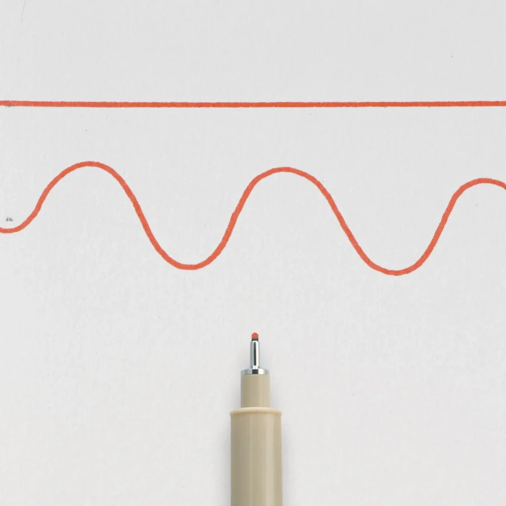 Лайнер Sakura Pigma Micron (0.8) 0,5 мм Червоний (084511318366) - зображення 3