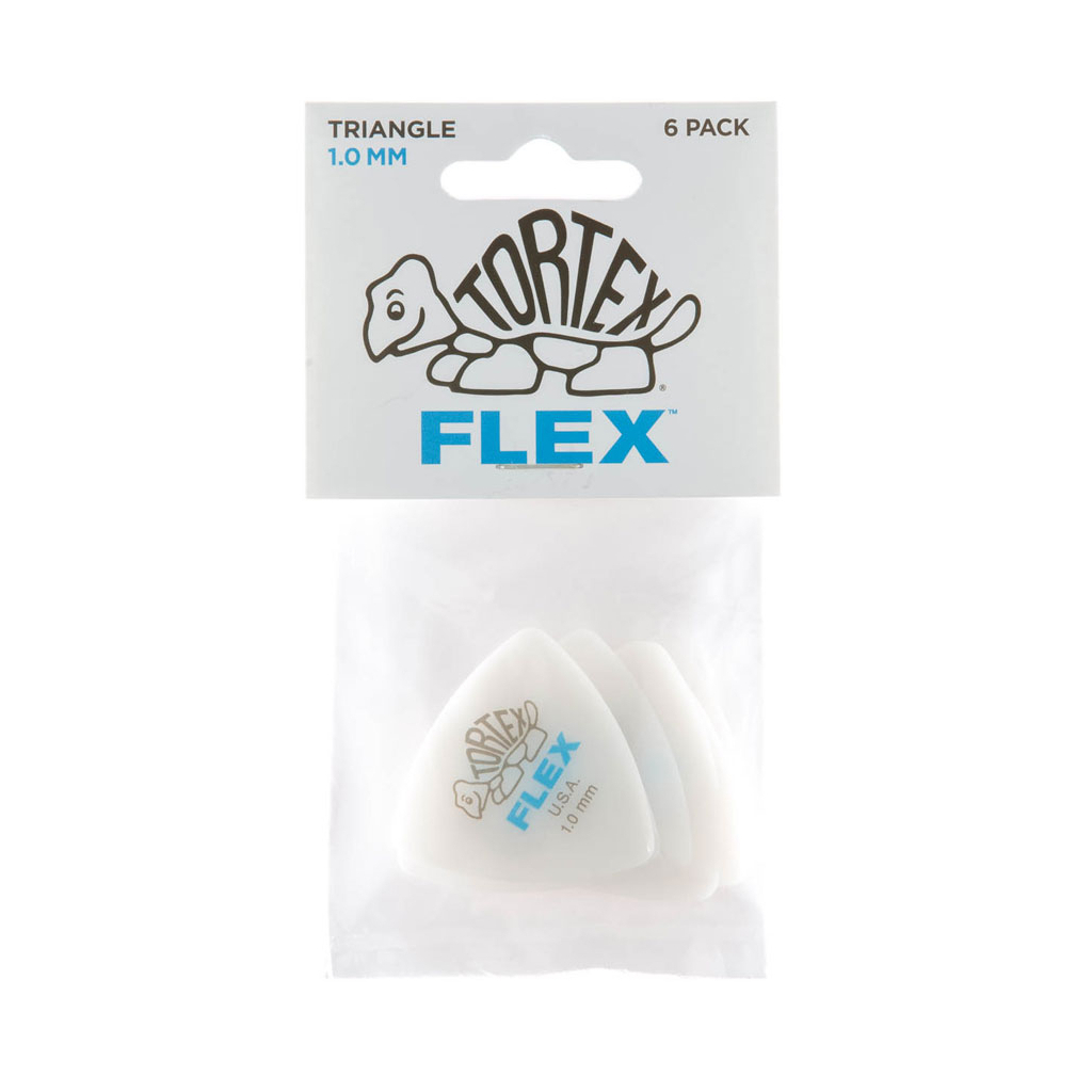 Медіатор Jim Dunlop Tortex Flex Triangle Pick 1.0mm 6 шт. (456P1.0) - изображение 2