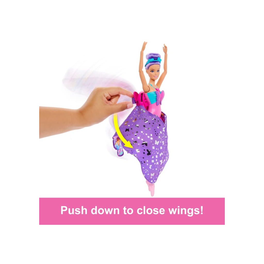 Лялька Barbie метелик Чарівні крильця серії Дрімтопія (HXJ10) - зображення 4