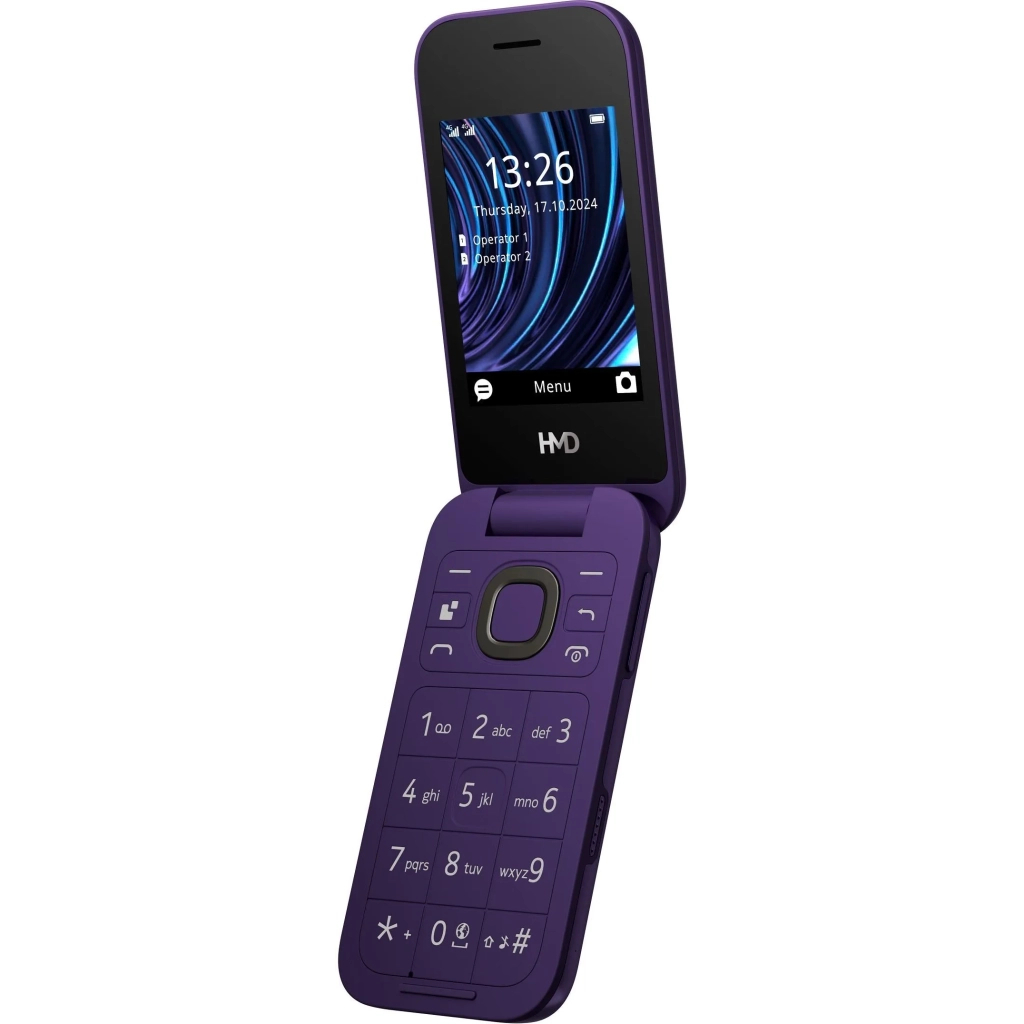 Мобільний телефон HMD 2660 4G Flip DS Violet - изображение 4