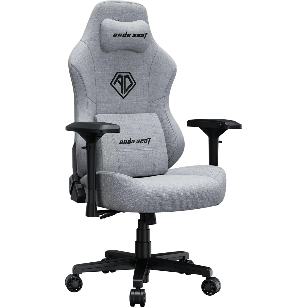 Крісло ігрове Anda Seat Phantom 3 Pro Fabric Size L Grey (AD18YC-06-G-F) - зображення 2