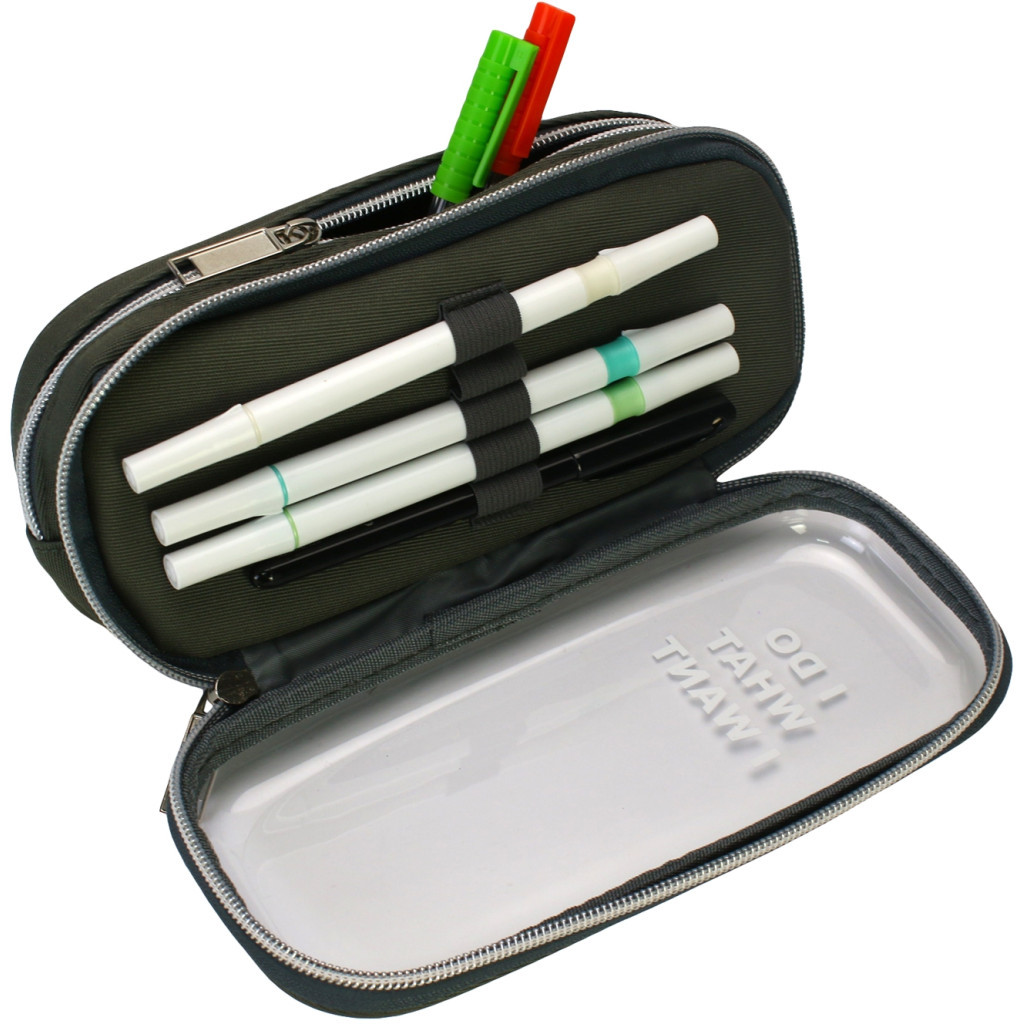 Пенал Cool For School 2 відділення Сірий (CF87185) - зображення 2