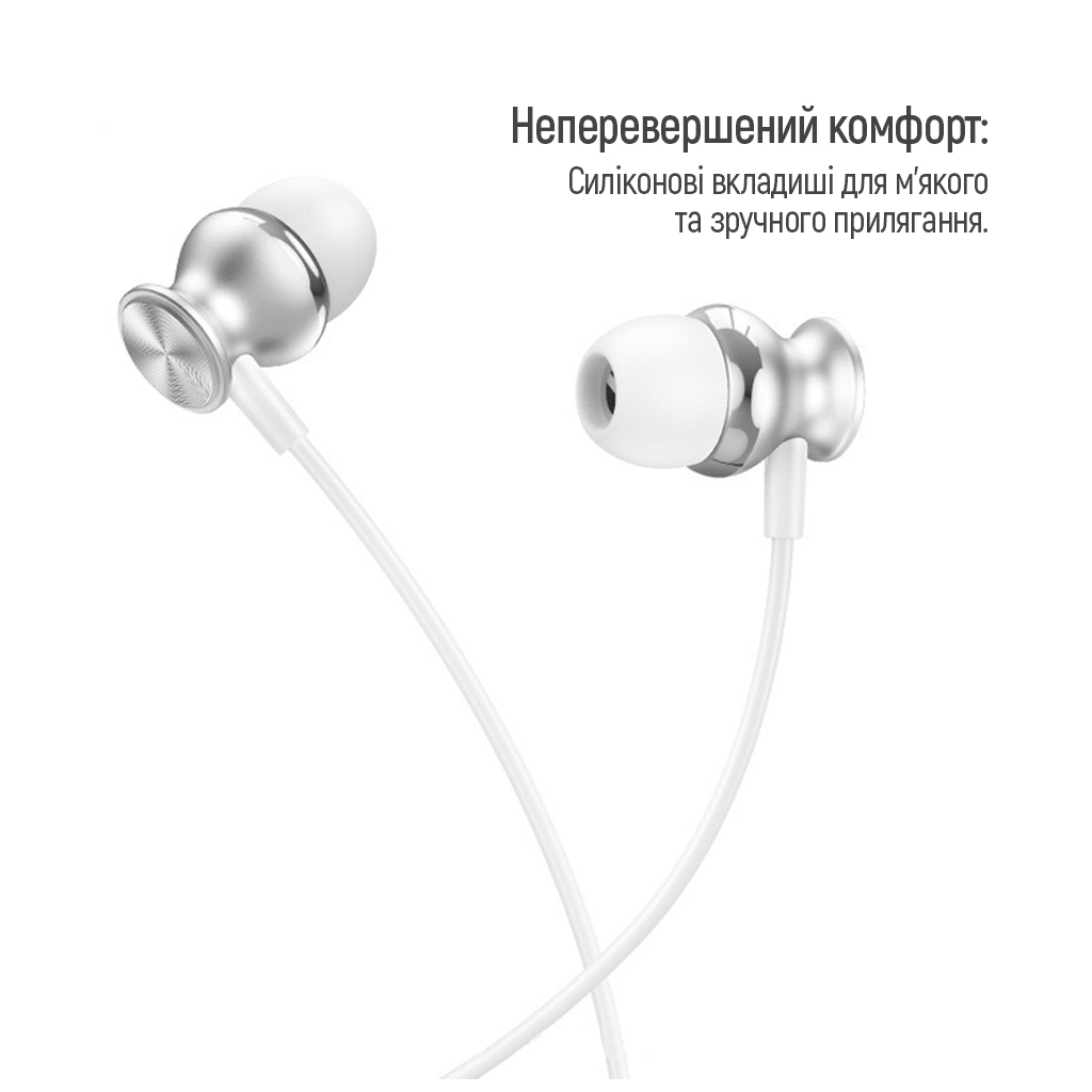 Навушники ColorWay 3.5 mm Wired Earphone UrbanBeat White (CW-WD03WT) - зображення 3