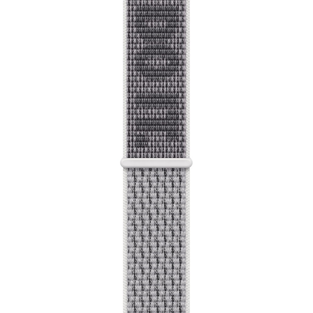 Ремінець до смарт-годинника Apple 45mm Nike Sport Loop Summit White/Black (MPJ03ZM/A) - зображення 1