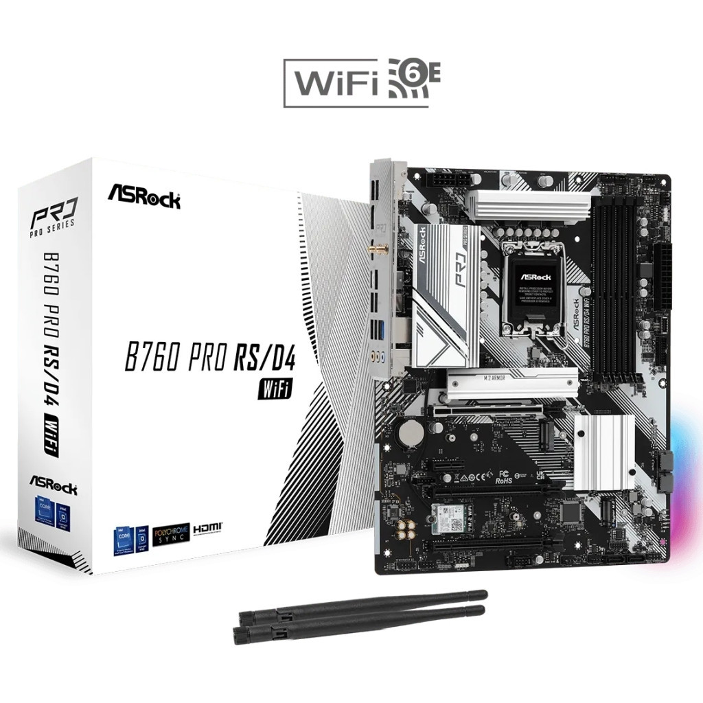 Материнська плата ASRock B760 PRO RS/D4 WIFI - зображення 6