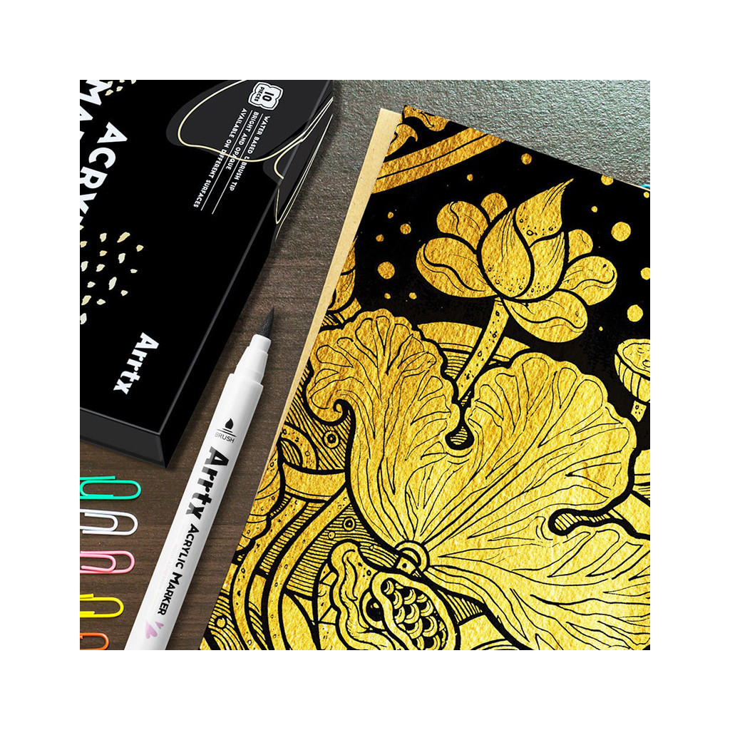 Художній маркер Arrtx акрилові AACM-0500-10A (LC303601) - зображення 2