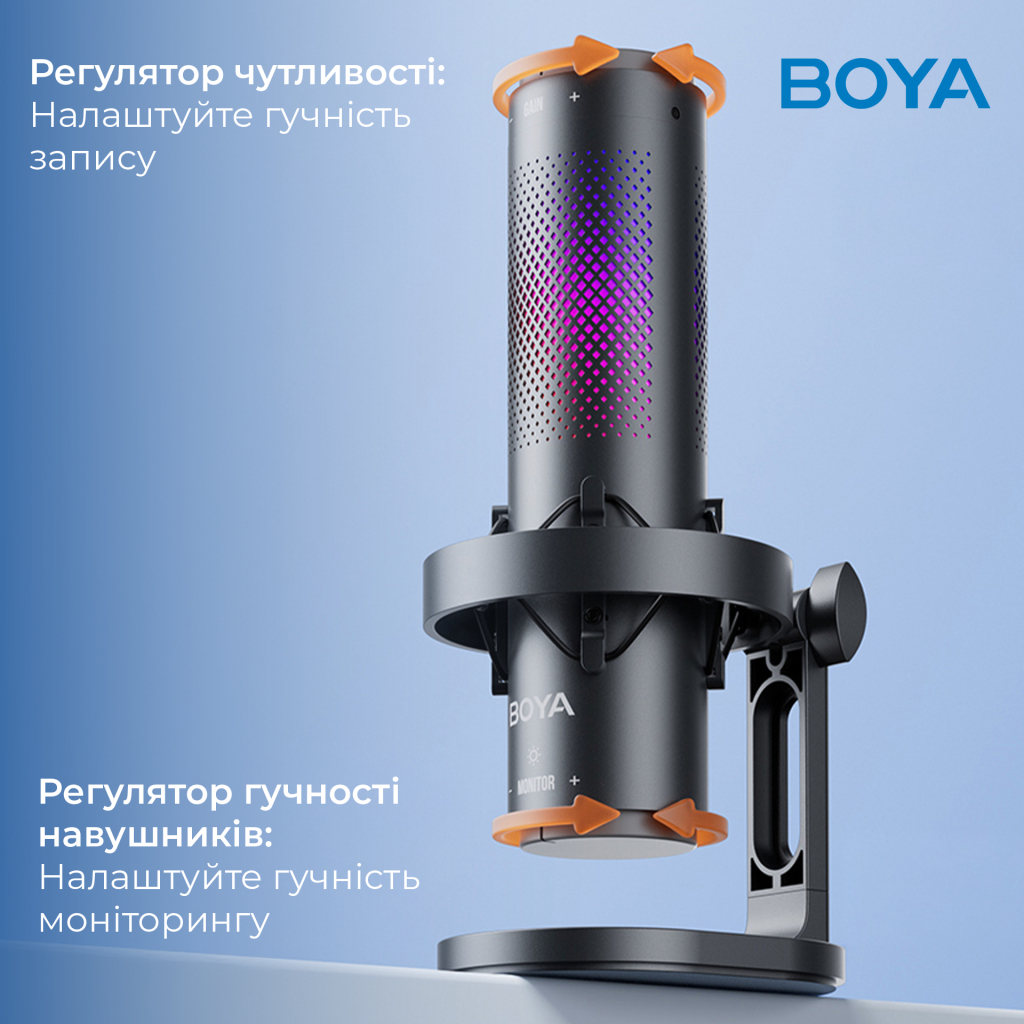 Мікрофон Boya K9 RGBType-C/3,5 мм Black (BOYA K9) - изображение 10
