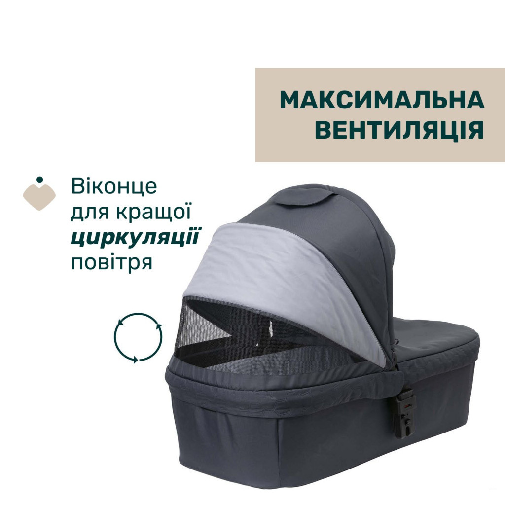 Коляска Chicco 2 в 1 Seety сіра (2900990869008) (87097.53.01) - зображення 3