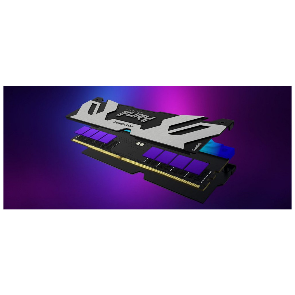 Модуль пам'яті для комп'ютера DDR5 16GB 6000 MHz Renegade RGB Kingston Fury (ex.HyperX) (KF560C32RSA-16) - зображення 9
