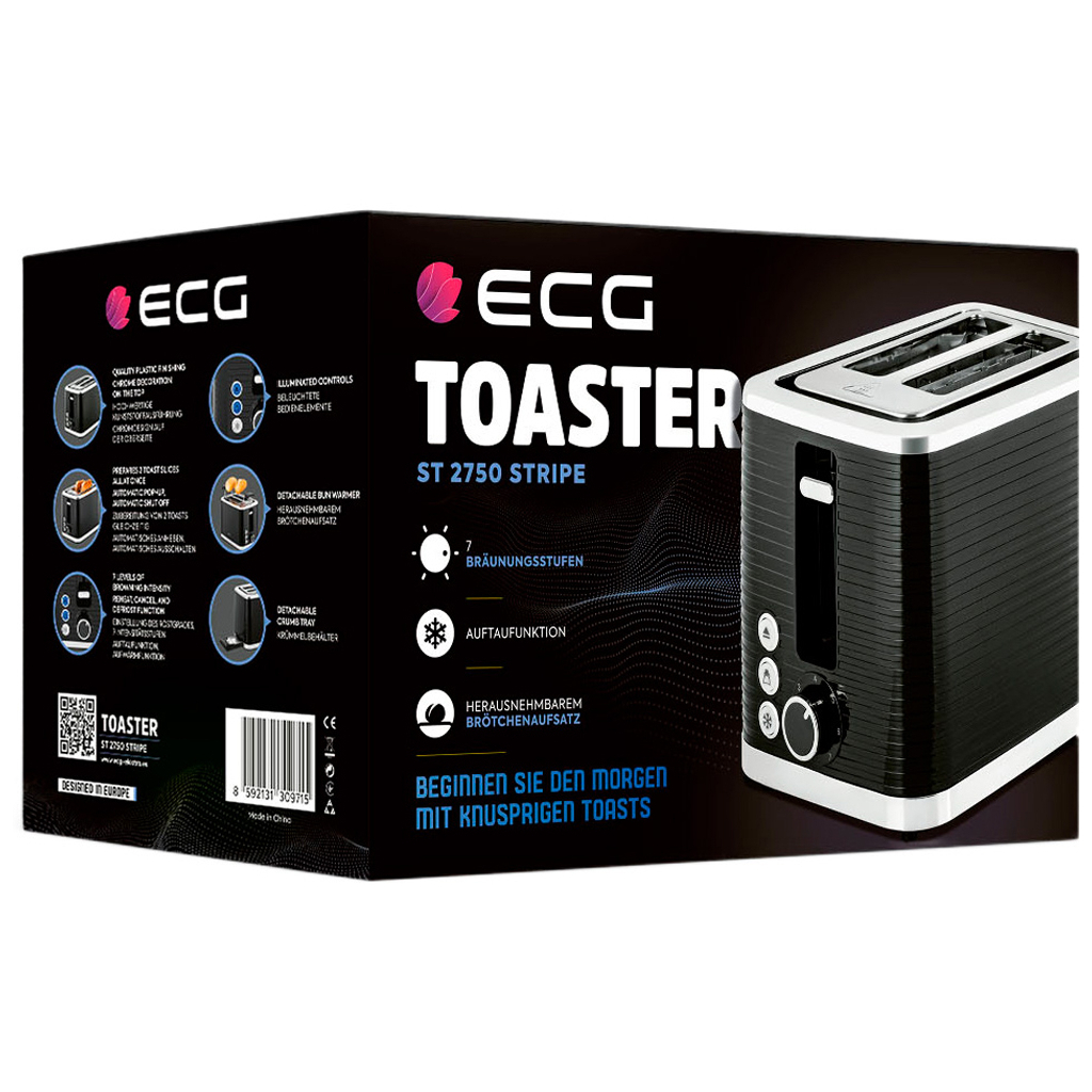 Тостер ECG ST 2750 Stripe - изображение 11