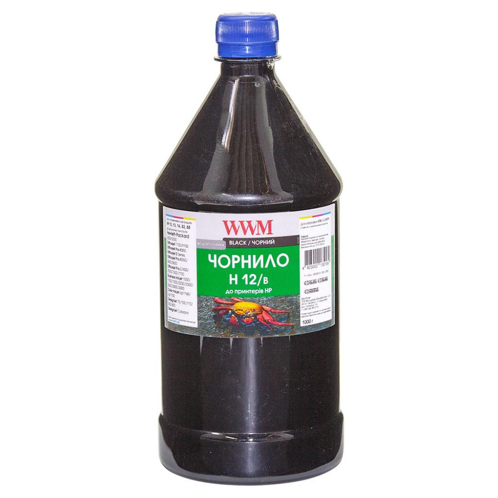 Чорнило WWM HP №10/11/12 1000г Black (H12/B-4) - зображення 1