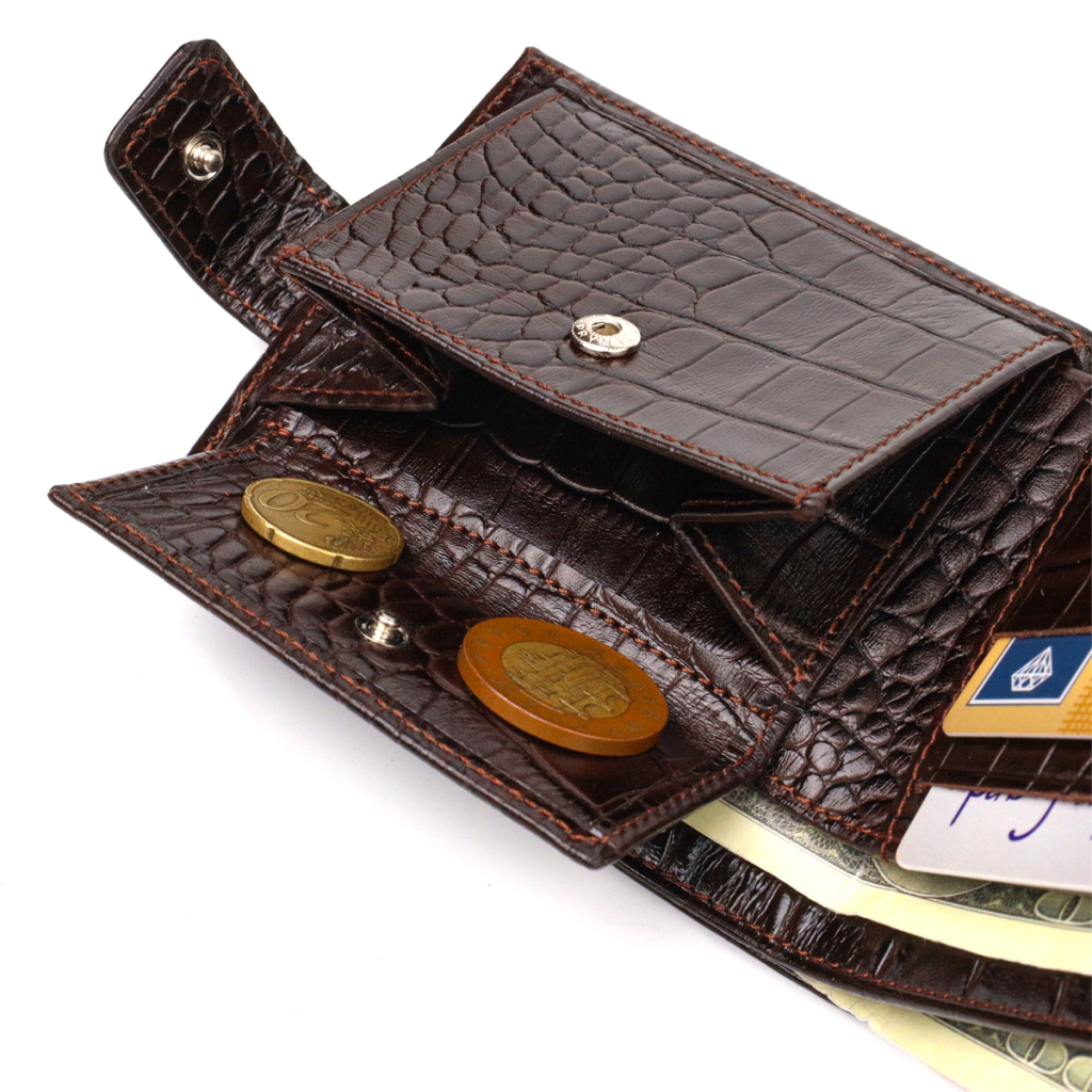 Гаманець Canpellini З натуральної шкіри Коричневий (21770) - зображення 8