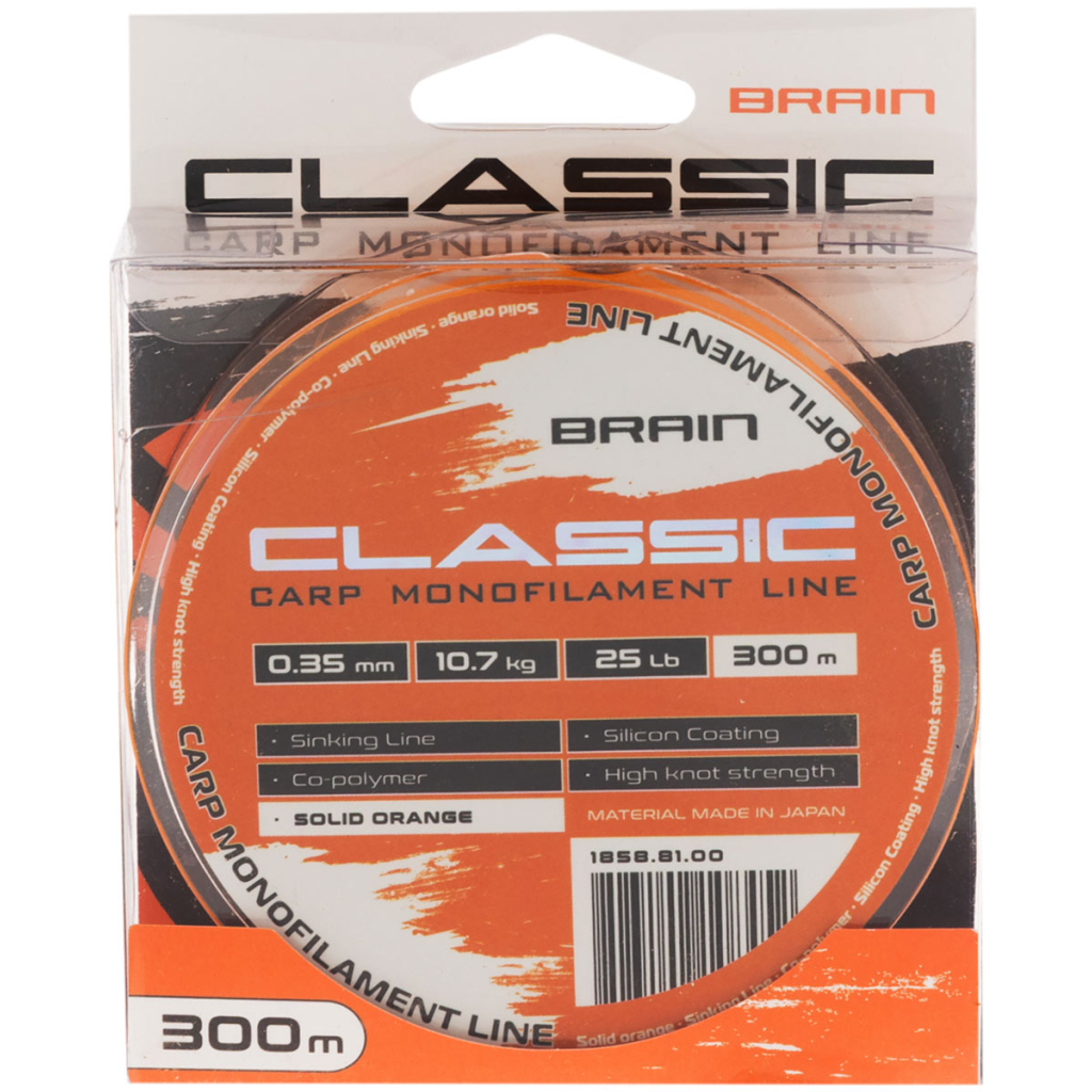 Волосінь Brain Classic Carp Line (solid orange) 300m 0.35mm 25lb 10.7kg (1858.81.00) - зображення 2