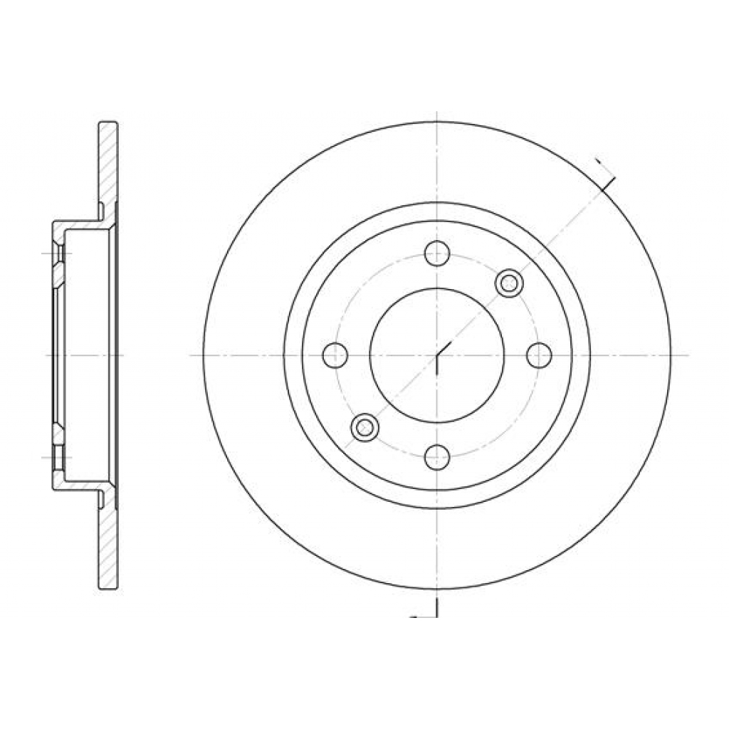 Гальмівний диск REMSA 6136.00 - зображення 1