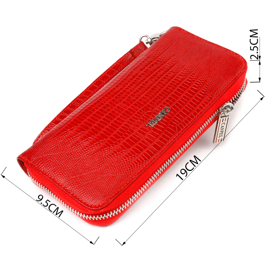 Гаманець Canpellini З натуральної шкіри Червоний (21613) - зображення 3