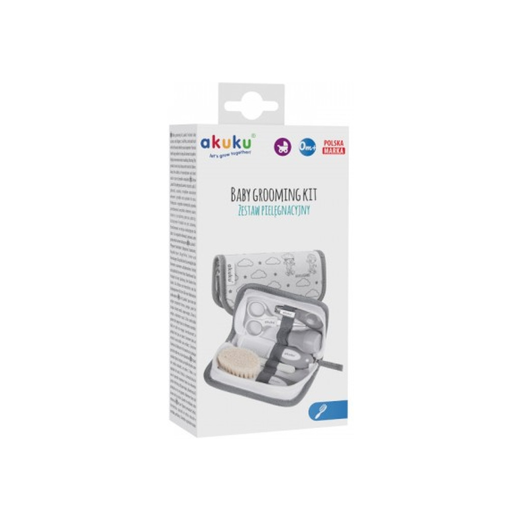 Набір для догляду за дитиною Akuku HOOLIGANS сірий (A0015) - picture 4