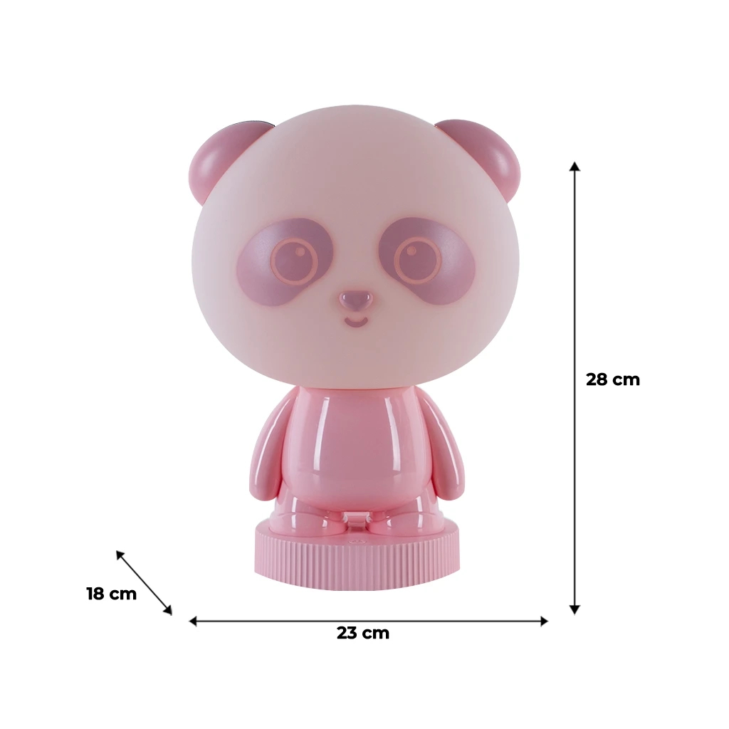 Нічник Kite Світильник LED з акумулятором Panda, рожевий (K24-490-3-2) - зображення 6