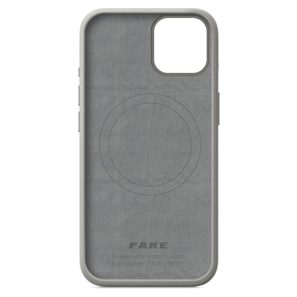 Чохол до мобільного телефона Armorstandart FAKE Leather Case Apple iPhone 15 Grey (ARM76289) - зображення 2