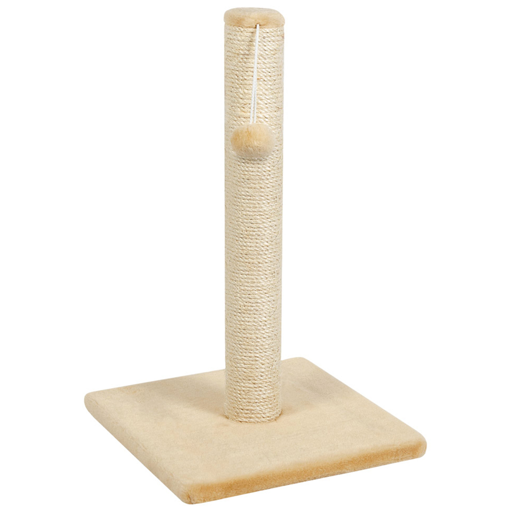 Дряпка (кігтеточка) для котів Природа Д00 стовпчик 53 cм (бежева) (4820157402771) - зображення 1