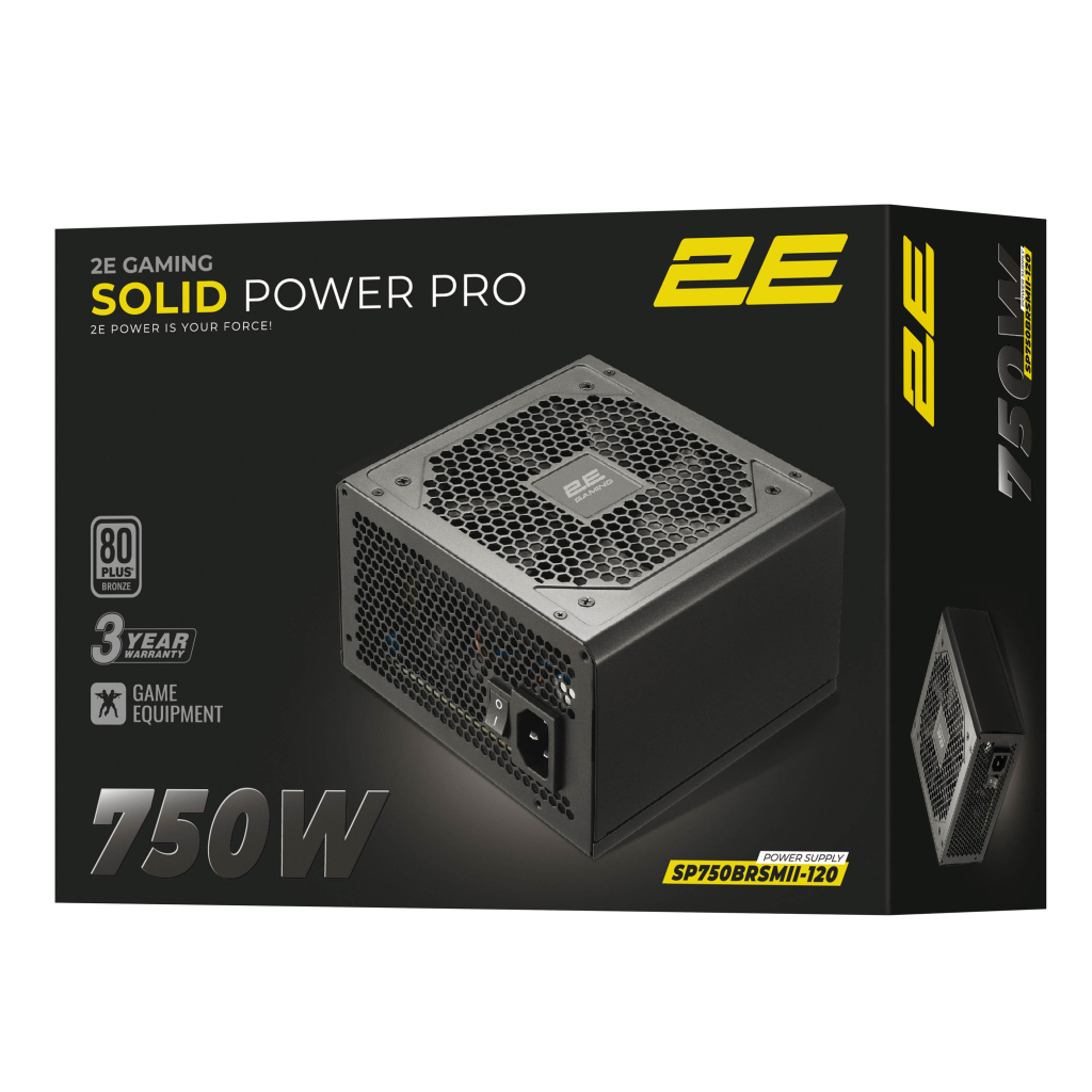 Блок живлення 2E 750W GAMING Solid Power Pro (2E-SP750BRSMII-120) - зображення 5