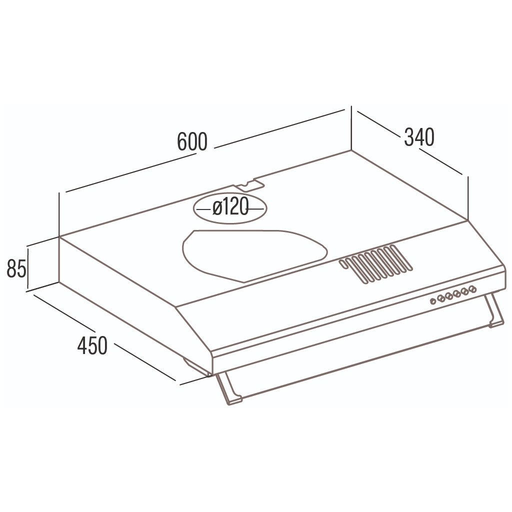 Витяжка кухонна Cata LFK 6001 Wh - зображення 5