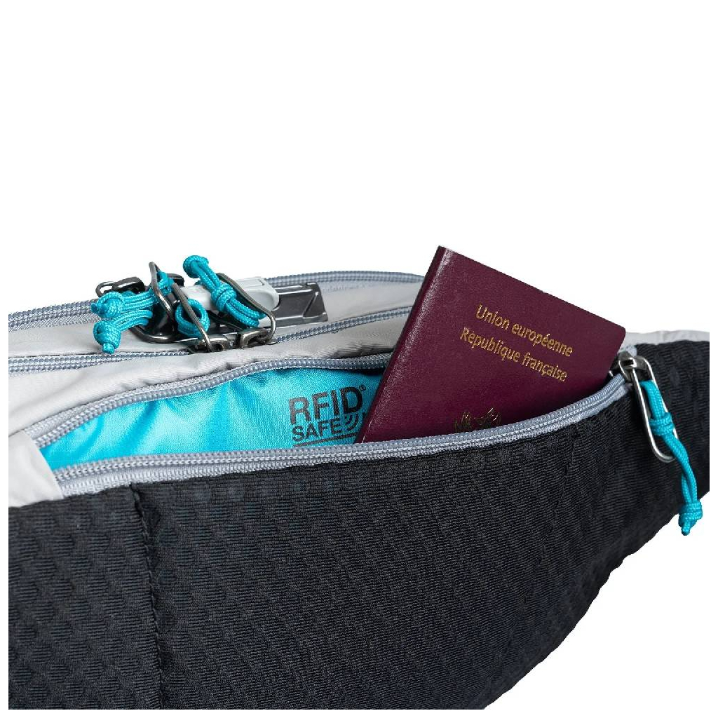 Сумка-бананка Pacsafe Eco Anti-Theft Waist Pack сірий/чорний (41104145) - зображення 7