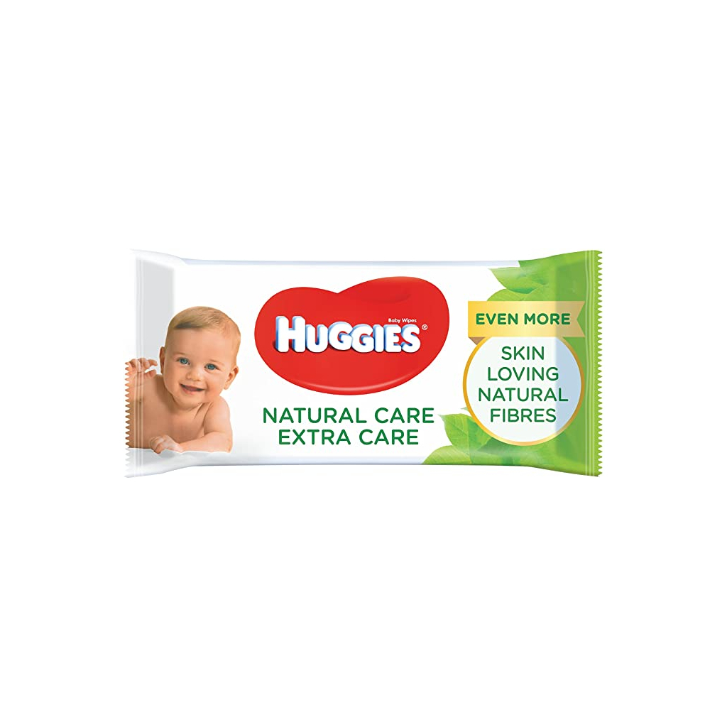 Дитячі вологі серветки Huggies N'Care Extra Care 56 шт (5029053568720) - зображення 3