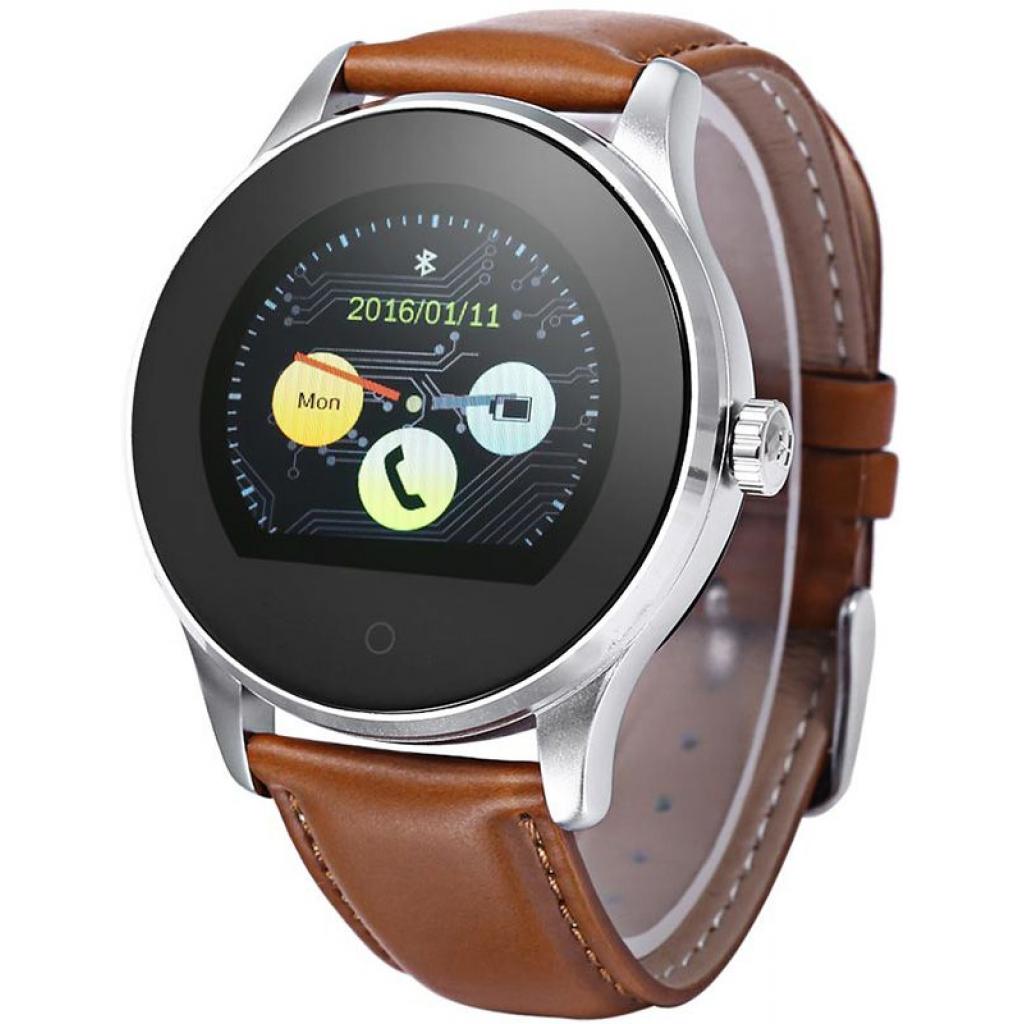 Смарт-годинник UWatch K88H Brown Leather Strap (F_59769) - зображення 2