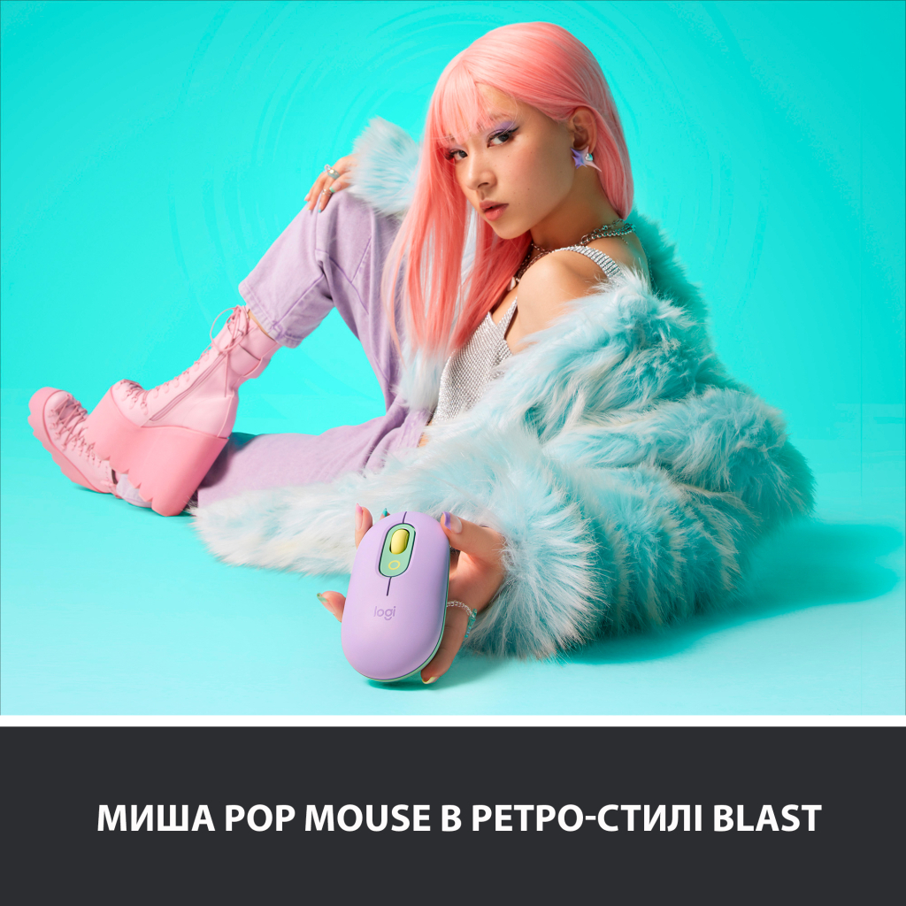 Мишка Logitech POP Mouse Bluetooth Daydream Mint (910-006547) - зображення 2