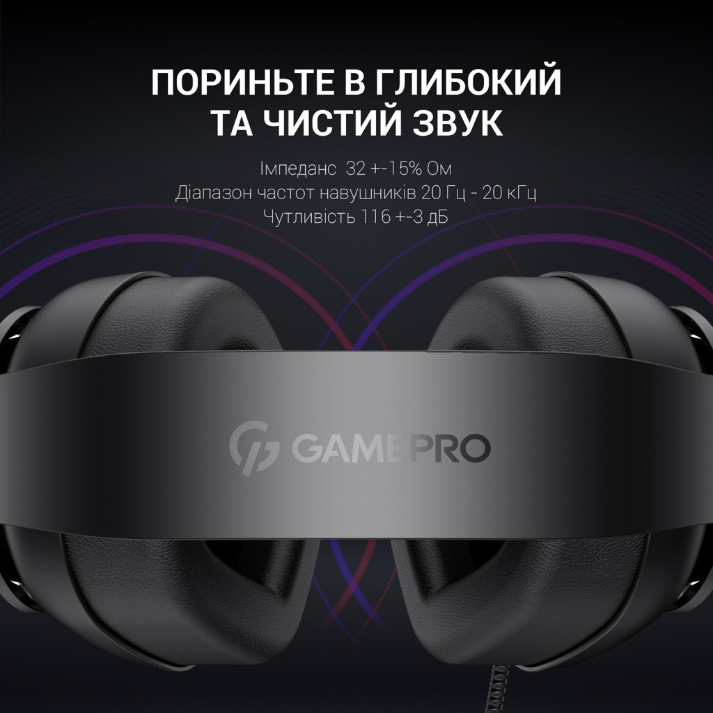 Навушники GamePro HS590B Black - зображення 8
